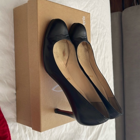 Christian Louboutin simple pump 70 black- size 37 - Picture 1 of 16